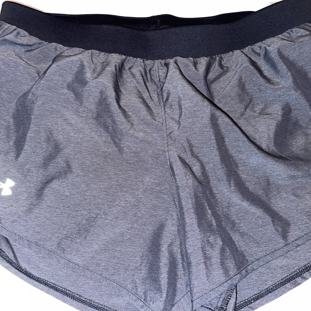 Under Armour Women’s LG Large Loose Charcoal Grey Athletic Shorts - Picture 2 of 3